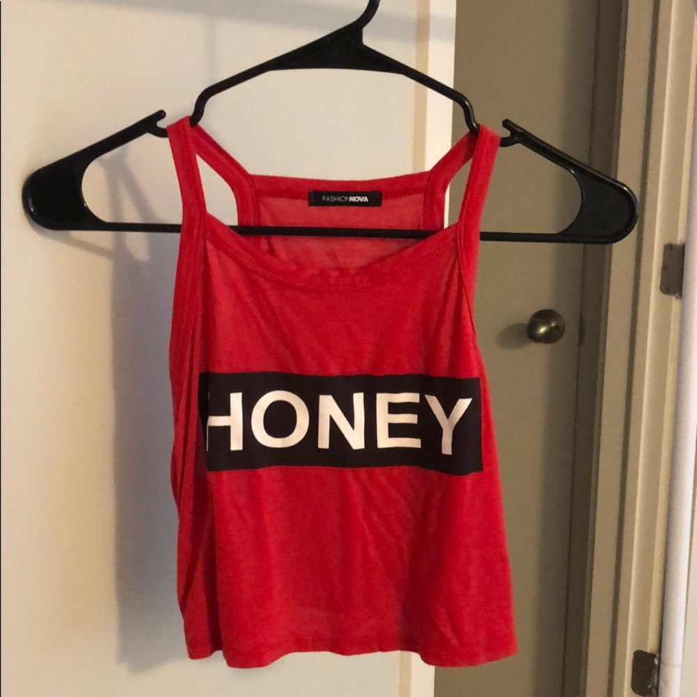 Sweet As Honey Crop Top - Red